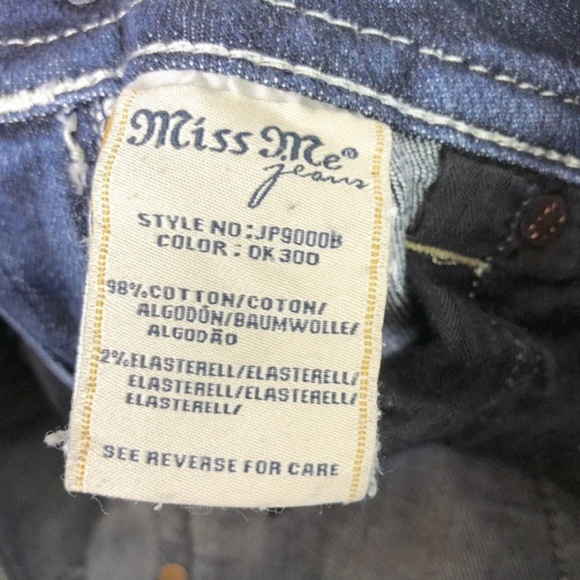 [Miss Me] Embellished Bling Pocket Boot Cut Jeans - Picture 8 of 8